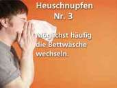 Die zehn besten Tipps bei Heuschnupfen Die zehn besten Tipps bei Heuschnupfen