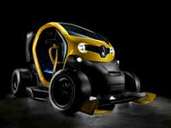 Reanult Twizy mit Renntrim: Heckflügel, Karbon, Rennslicks und Formel 1-Hightech Reanult Twizy mit Renntrim: Heckflügel, Karbon, Rennslicks und Formel 1-Hightech
