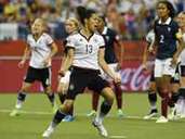 Celia Sasic verwandelte den Strafstoß zum 1:1-Ausgleich sicher. Foto: Carmen Jaspersen Celia Sasic verwandelte den Strafstoß zum 1:1-Ausgleich sicher. Foto: Carmen Jaspersen
