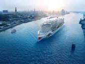 Die "Aida Prima" startet ihre Kreuzfahrten von Ende April an ganzjährig in Hamburg. Foto: Aida Cruises Die "Aida Prima" startet ihre Kreuzfahrten von Ende April an ganzjährig in Hamburg. Foto: Aida Cruises