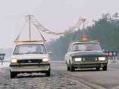 Ford Fiesta auf der Teststrecke (1975). Ford Fiesta auf der Teststrecke (1975).