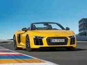 Der neue Audi R8 Spyder sprintet in weniger als vier Sekunden von 0 auf 100 km/h. Der neue Audi R8 Spyder sprintet in weniger als vier Sekunden von 0 auf 100 km/h.