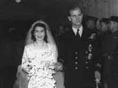 Die damalige Prinzessin Elizabeth heiratet ihre Jugendliebe Philip Mountbatten in der Westminster Abbey am 20.11.1947. Die damalige Prinzessin Elizabeth heiratet ihre Jugendliebe Philip Mountbatten in der Westminster Abbey am 20.11.1947.