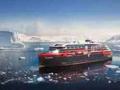 Erstes Expeditionsschiff mit Hybrid-Technologie: Die "Roald Amundsen" von Hurtigruten kann in einigen Phasen emissionsfrei fahren. Erstes Expeditionsschiff mit Hybrid-Technologie: Die "Roald Amundsen" von Hurtigruten kann in einigen Phasen emissionsfrei fahren.