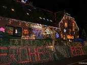 Das Weihnachtshaus in Calle leuchtet wieder. Das Weihnachtshaus in Calle leuchtet wieder.